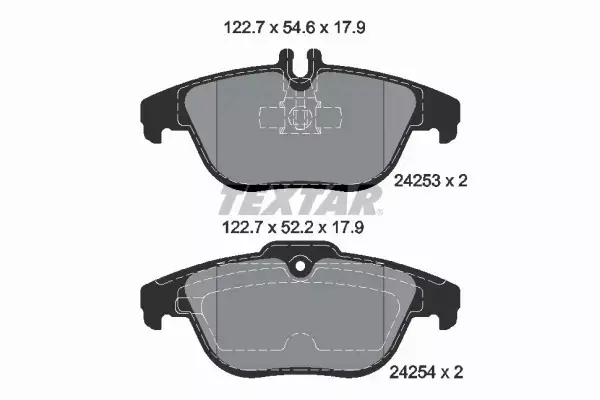 TEXTAR TARCZE+KLOCKI TYŁ MERCEDES C W204 300MM 