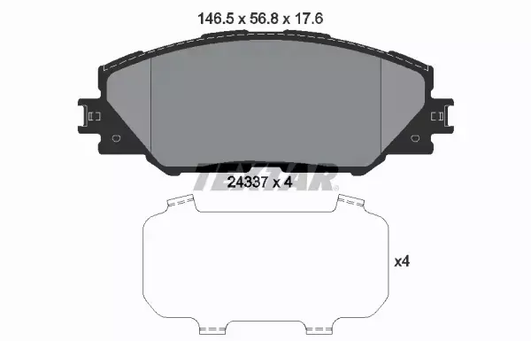 TEXTAR KLOCKI HAMULCOWE PRZÓD TOYOTA RAV 4 III 