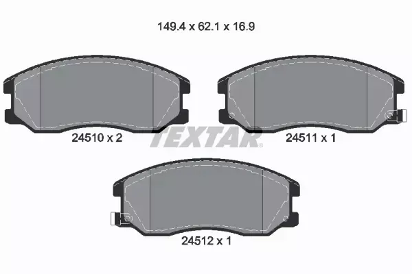 TEXTAR KLOCKI PRZÓD CHEVROLET CAPTIVA OPEL ANTARA 