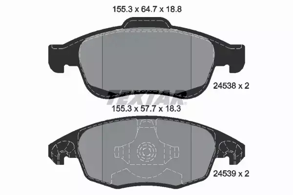 TEXTAR TARCZE+KLOCKI P+T CITROEN C4 PICASSO 283MM 