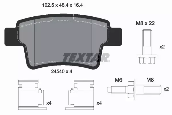 TEXTAR TARCZE+KLOCKI P+T CITROEN C4 PICASSO 283MM 