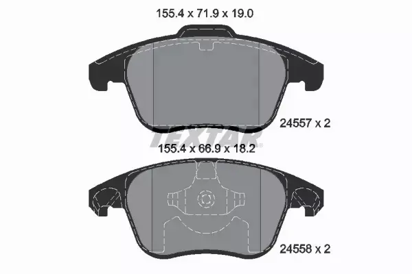 TEXTAR TARCZE+KLOCKI PRZÓD CITROEN C4 II DS4 DS5 