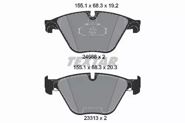 TEXTAR TARCZE+KLOCKI PRZÓD BMW 5 F10 F11 6 F12 F13 F06 348MM 