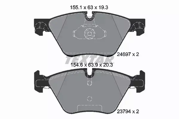 TEXTAR TARCZE+KLOCKI PRZÓD BMW 5 F10 F11 330MM 