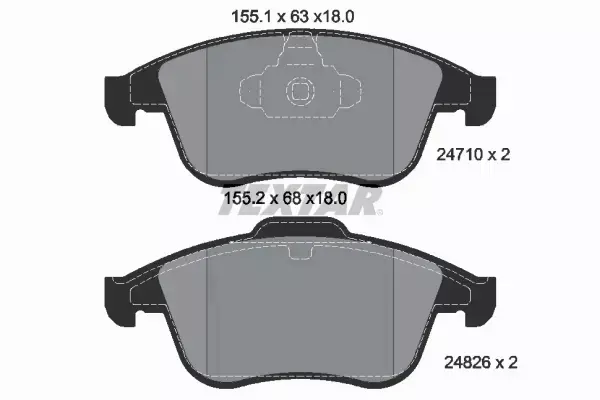 TEXTAR TARCZE+KLOCKI PRZÓD RENAULT LATITUDE 296MM 