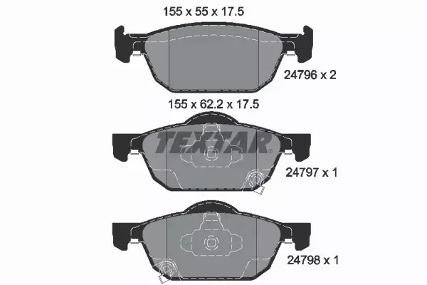 TEXTAR TARCZE+KLOCKI PRZÓD HONDA ACCORD VIII 296MM 