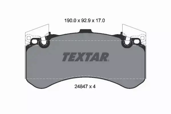 TEXTAR KLOCKI HAMULCOWE PRZÓD 2484701 