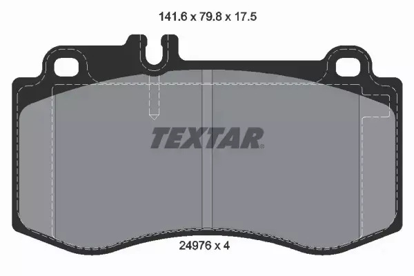 TEXTAR TARCZE+KLOCKI PRZÓD MERCEDES CLS C218 344MM 