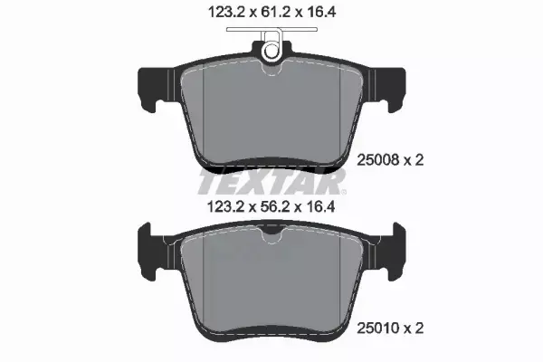 TEXTAR TARCZE+KLOCKI TYŁ A3 Q2 ATECA LEON KAROQ OCTAVIA GOLF TOURAN 272MM 