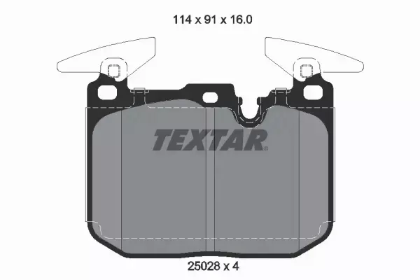 TEXTAR KLOCKI HAMULCOWE 2502807 