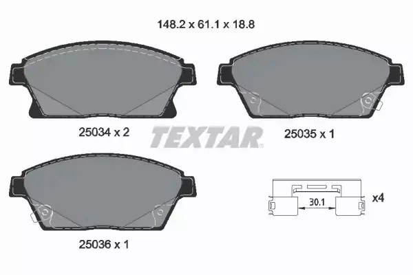 TEXTAR KLOCKI PRZÓD CHEVROLET CRUZE ORLANDO TRAX 