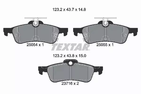 TEXTAR TARCZE+KLOCKI TYŁ HONDA CIVIC IX 276MM 