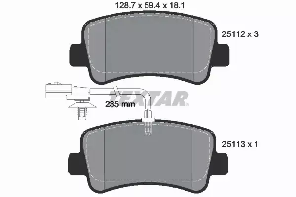 TEXTAR TARCZE+KLOCKI TYŁ NISSAN NV400 305MM 