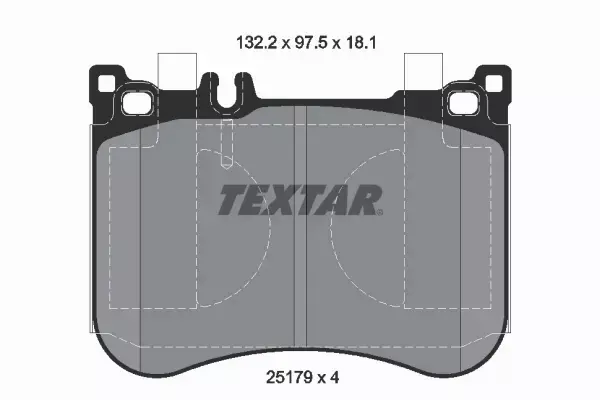 TEXTAR KLOCKI HAMULCOWE 2517901 