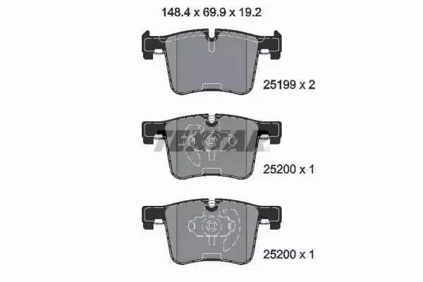 TEXTAR TARCZE+KLOCKI PRZÓD BMW 1 F20 F21 312MM 