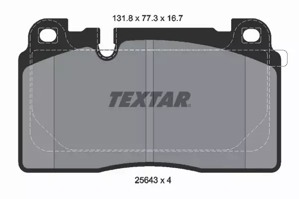 TEXTAR KLOCKI HAMULCOWE PRZÓD 2564305 