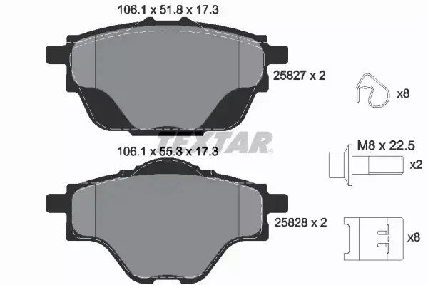 TEXTAR TARCZE+KLOCKI P+T PEUGEOT 308 II 304MM 