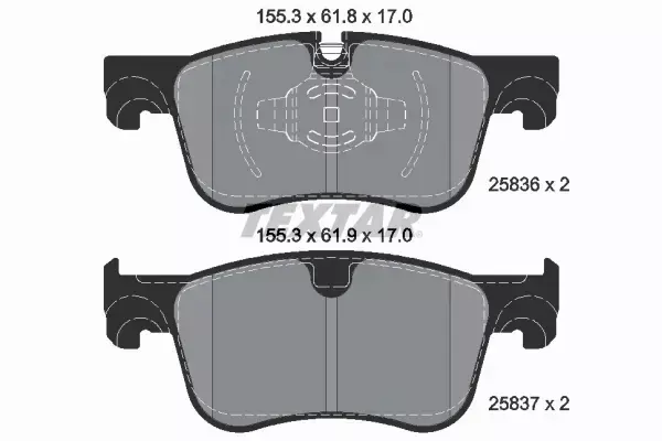 TEXTAR TARCZE+KLOCKI P CITROEN C4 PICASSO II 283MM 