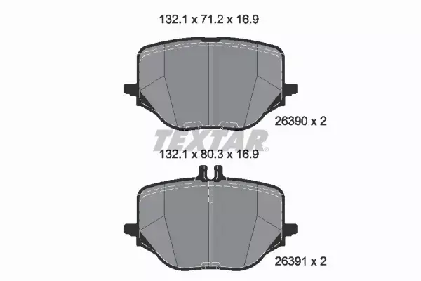 TEXTAR KLOCKI HAMULCOWE 2639001 