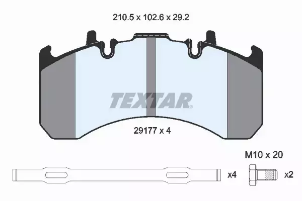 TEXTAR KLOCKI HAMULCOWE 2917705 