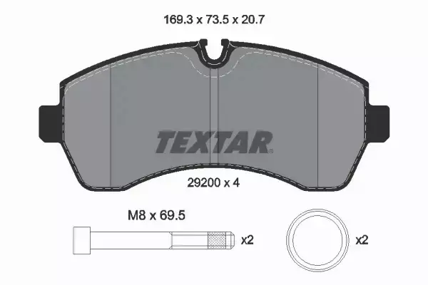 TEXTAR KLOCKI HAMULCOWE 2920006 