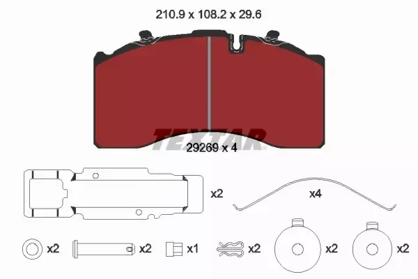 TEXTAR KLOCKI HAMULCOWE 2926901 