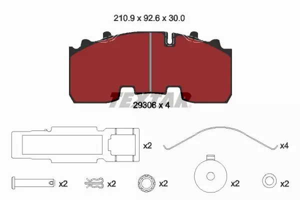 TEXTAR KLOCKI HAMULCOWE 2930601 