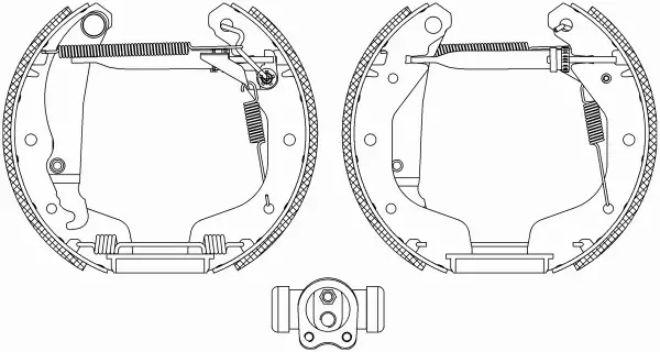 TEXTAR SZCZĘKI HAMULCOWE+CYLINDERKI 84044903 