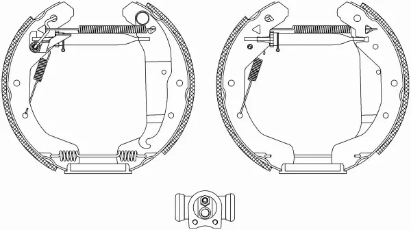 TEXTAR SZCZĘKI HAMULCOWE+CYLINDERKI 84049001 