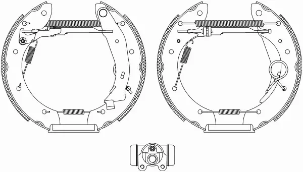 TEXTAR SZCZĘKI HAMULCOWE+CYLINDERKI 84052900 