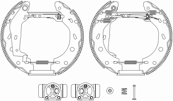 TEXTAR SZCZĘKI HAMULCOWE+CYLINDERKI 84057401 