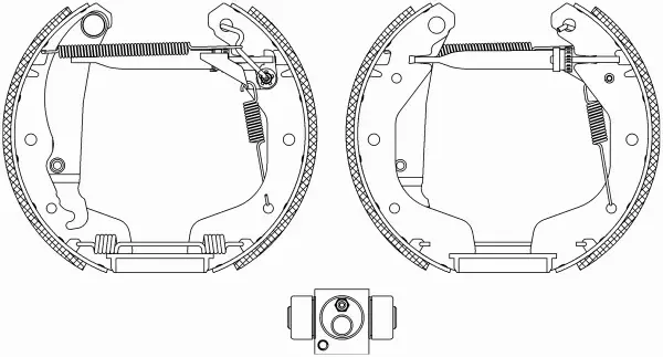 TEXTAR SZCZĘKI HAMULCOWE+CYLINDERKI 84058200 