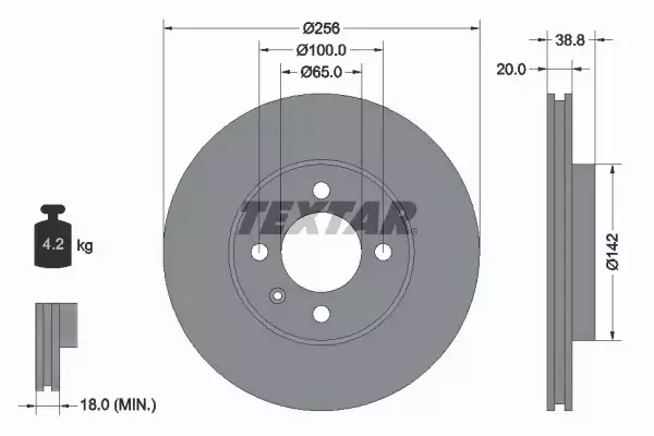 TEXTAR TARCZE PRZÓD SEAT CORDOBA IBIZA II III 