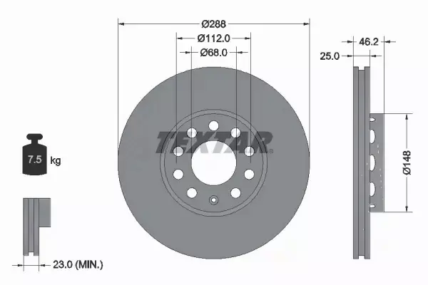 TEXTAR TARCZE + KLOCKI PRZÓD + TYŁ VW PASSAT B5 