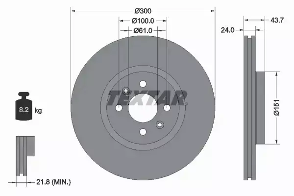 TEXTAR TARCZE+KLOCKI PRZOD RENAULT SCENIC II GRAND 