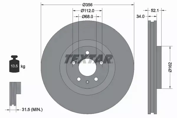 TEXTAR TARCZE+KLOCKI PRZÓD+TYŁ AUDI A8 D4 356MM 