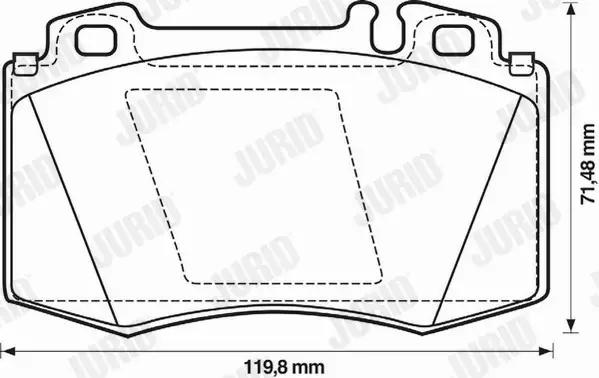 JURID KLOCKI CERAMICZNE PRZÓD MERCEDES S W220 