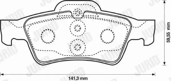 JURID KLOCKI CERAMICZNE TYŁ MERCEDES CLS C219 C218 