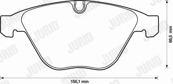 JURID KLOCKI CERAMICZNE PRZÓD BMW 3 E90 E91 E92 