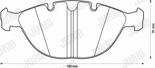 JURID KLOCKI CERAMICZNE PRZÓD BMW X5 E53 