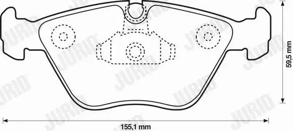 JURID KLOCKI CERAMICZNE PRZÓD BMW X3 E83 X4 E85 