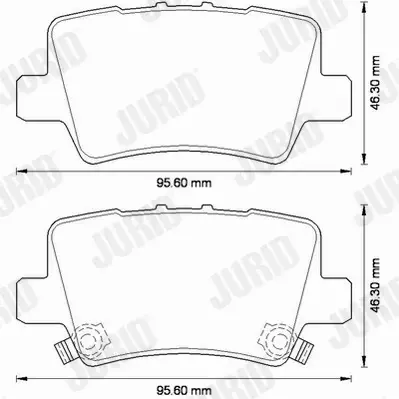 JURID KLOCKI CERAMICZNE TYŁ HONDA CIVIC VIII UFO 