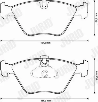 JURID KLOCKI CERAMICZNE PRZÓD BMW X3 E83 Z4 E85 