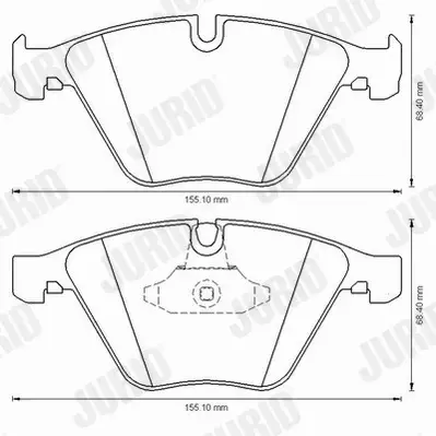 JURID KLOCKI CERAMICZNE PRZÓD BMW 3 E90 X1 E84 