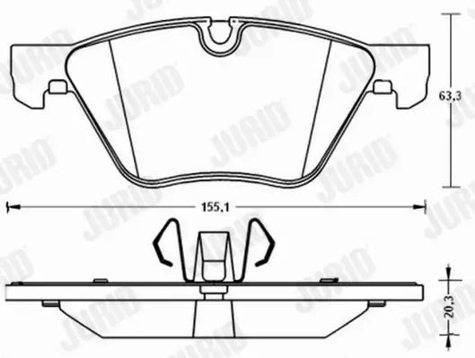 JURID KLOCKI CERAMICZNE PRZÓD BMW 3 E90 X1 E84 