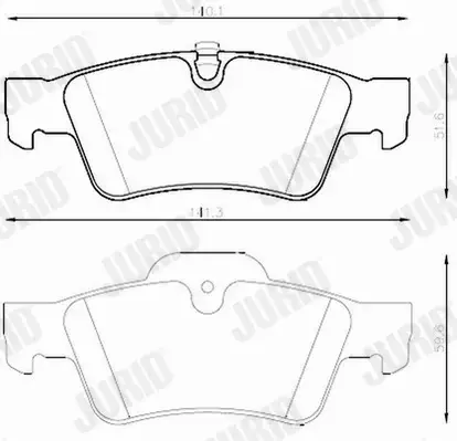 JURID KLOCKI CERAMICZNE TYŁ MERCEDES M W164  