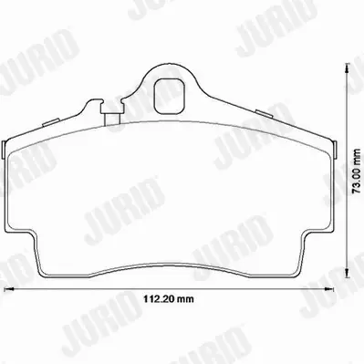 JURID KLOCKI CERAMICZNE TYŁ PORSCHE 911 996 997 