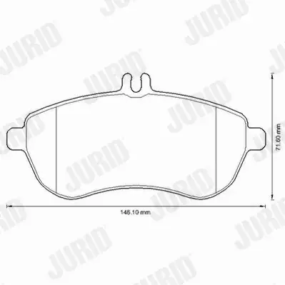 JURID KLOCKI CERAMICZNE PRZÓD MERCEDES E W212 