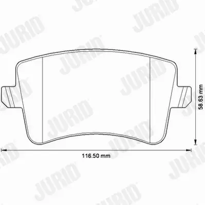 JURID KLOCKI CERAMICZNE TYŁ AUDI A4 B8 A5 Q5 