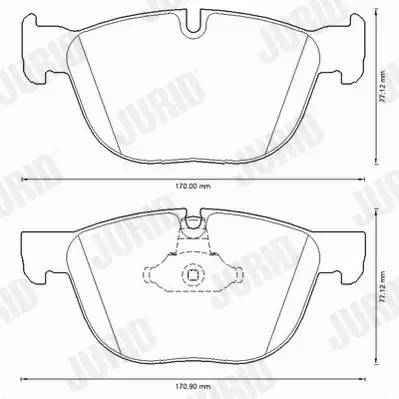 JURID WHITE KLOCKI CERAMICZNE PRZÓD BMW X6 E71 E72 